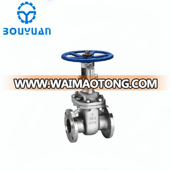 3 inch 150LB high pressure flange CF3 stainless steel industry gate valve with prices